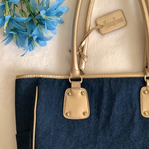 Neiman Marcus Denim Tote Bag - Picture 7 of 9